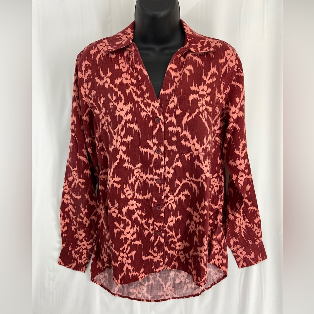 NWT Knox Rose Collared Womens Top Size XS Lyocell